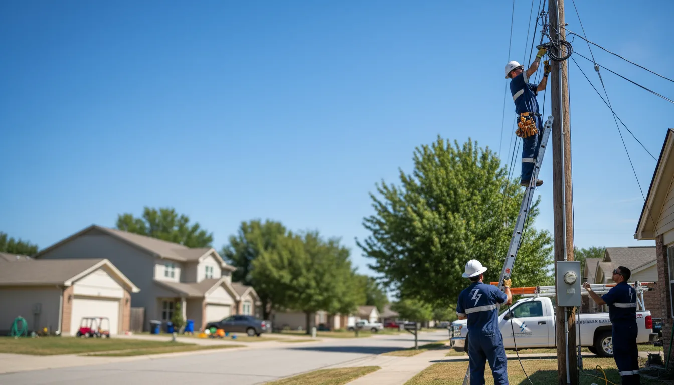 Residential electrician providing installation services in Enterprise, LA